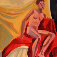 Painting I - Oil Painting on Canvas - Figure Study with warm colors