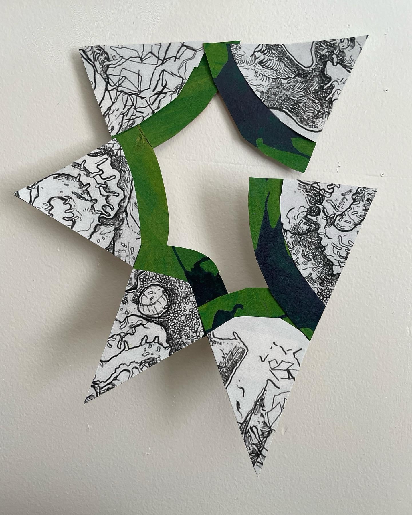 Jeremy Vaughn - Untitled - Flashe on printmaking paper - 12”x 10”