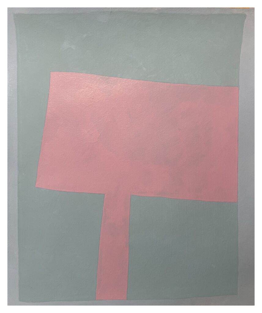 Jeremy Vaughn - Untitled - acrylic and Flashe on printmaking paper - 10.5”x 11”