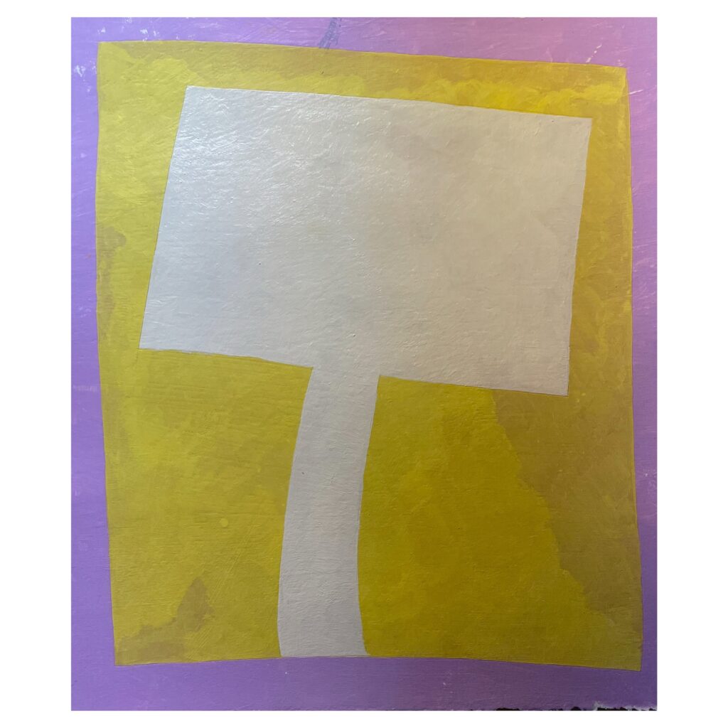 Jeremy Vaughn - Untitled - acrylic and Flashe on printmaking paper - 10.5”x 11.5”