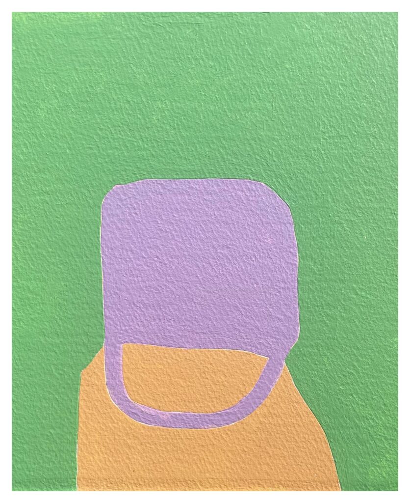 Jeremy Vaughn - Bags - acrylic on watercolor paper - 9”x 6”