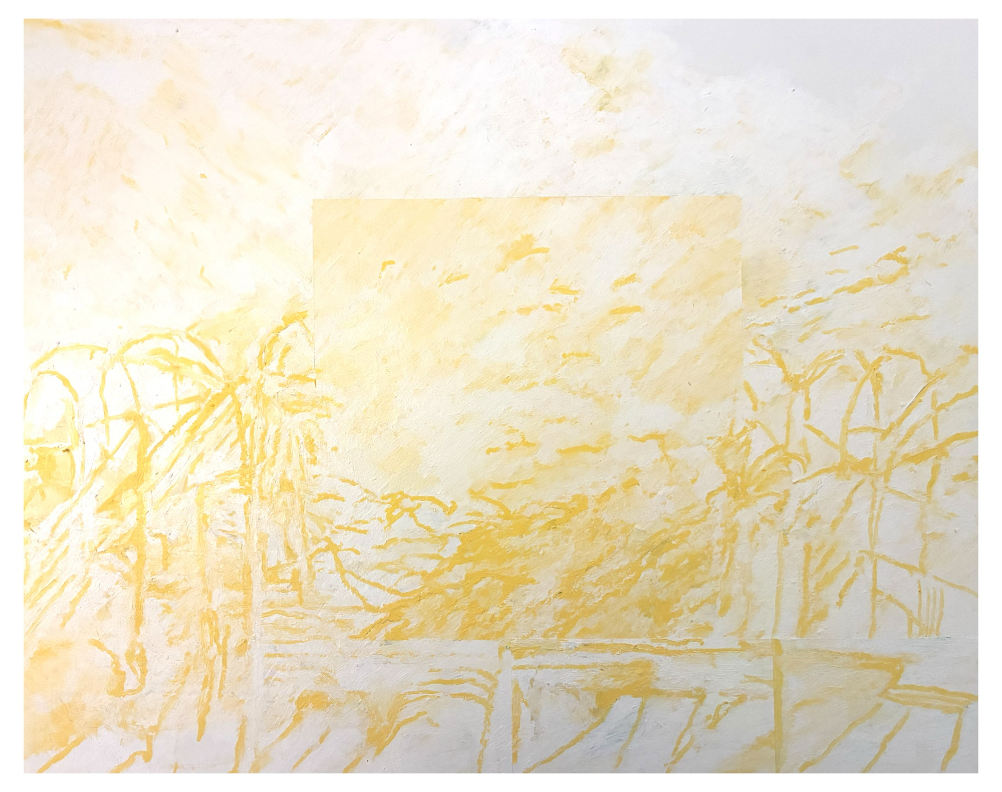 Jeremy Vaughn - Terms and Conditions - solidified oil paint on PVC panel - 23.75”x30”