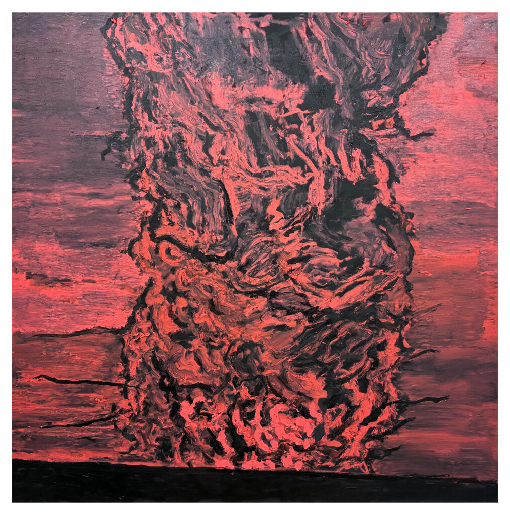 Jeremy Vaughn - Untitled Landscape - solidified oil on PVC